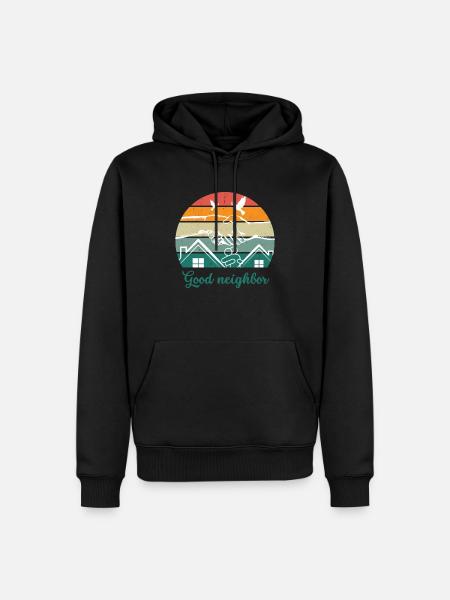 Good neighbor WW - Men’s Premium Organic Hoodie - black