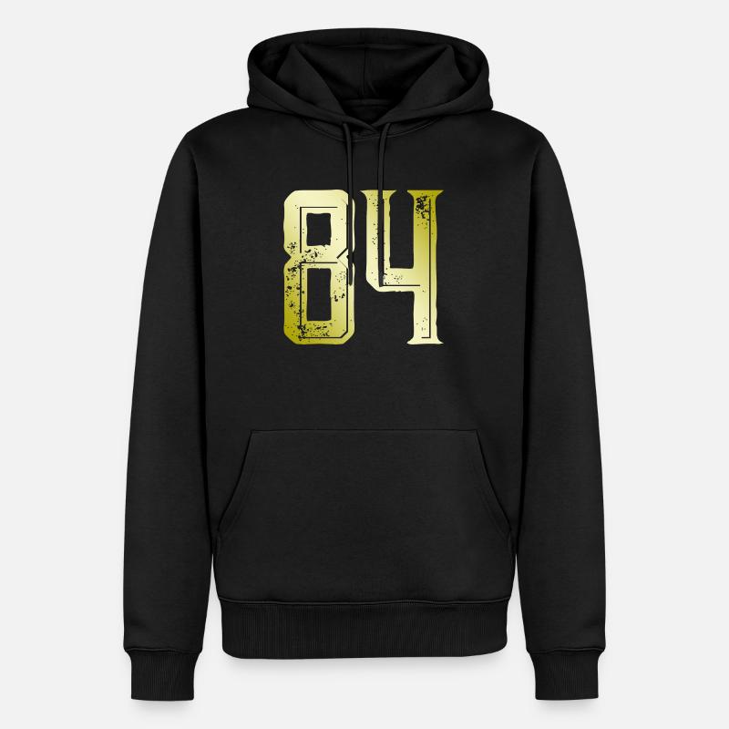 Symbole numérique 84 - Sweat à capuche Premium bio Homme - noir