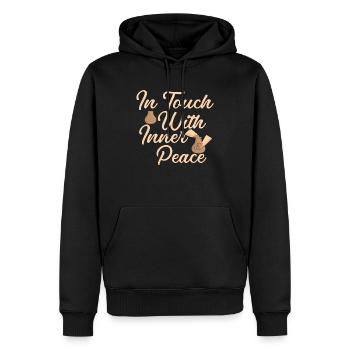 In Touch With Inner Peace Ceramics Artist - Männer Premium Bio Hoodie - Schwarz - Vorne - Nico (187cm)