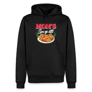 Mom's Spaghetti Italian Food Pasta Lover - Männer Premium Bio Hoodie - Schwarz - Vorne - Nico (187cm)