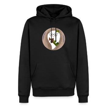 Ghost Library - Men’s Premium Organic Hoodie - black - Front - Nico (187cm)