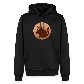 Vatertag - Männer Premium Bio Hoodie - Schwarz - Vorne - Nico (187cm)