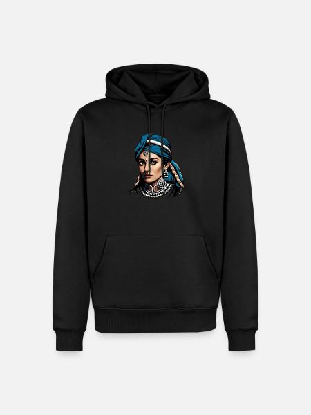 Indian - Men’s Premium Organic Hoodie - black