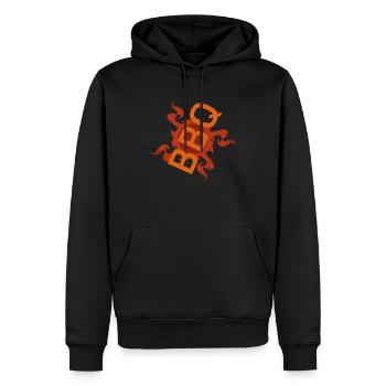Virus ''BBQ'' - Sweat à capuche Premium bio Homme - noir - Devant - Nico (187cm)