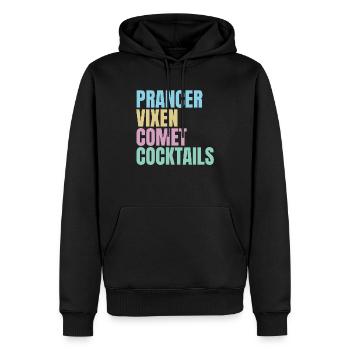 Funny Drinking Christmas - Men’s Premium Organic Hoodie - black - Front - Nico (187cm)