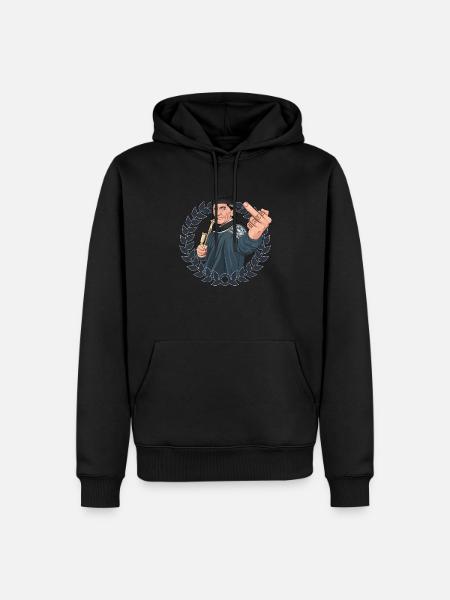 Rieser Grantler // Illustration - Men’s Premium Organic Hoodie - black