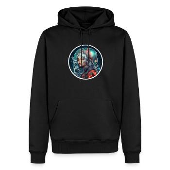 Sci Fi Fantasy Mädchen - Männer Premium Bio Hoodie - Schwarz - Vorne - Nico (187cm)