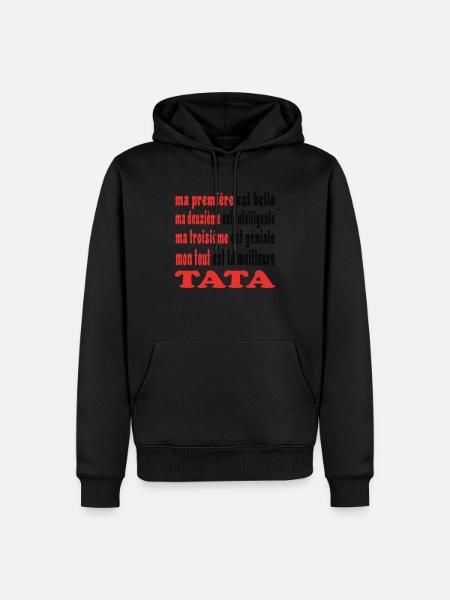 My TATA - Men’s Premium Organic Hoodie - black