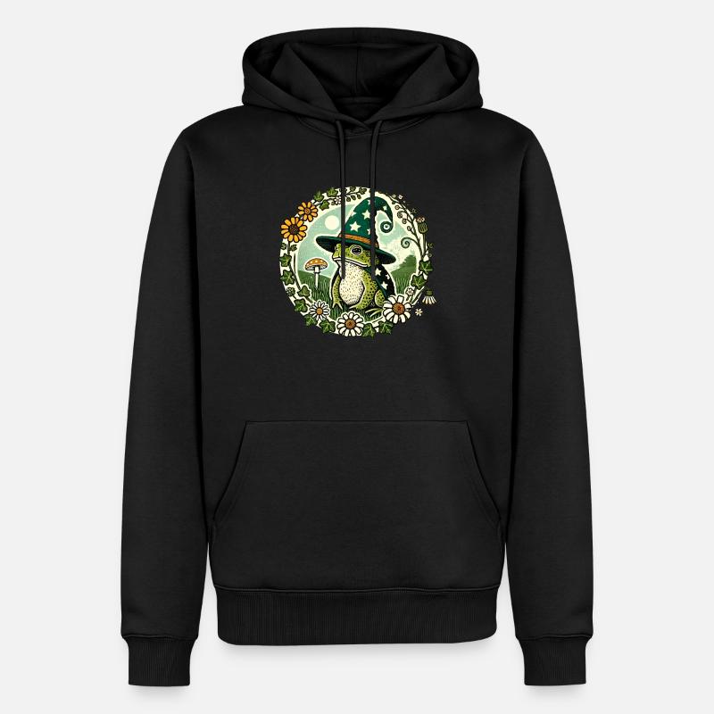 Toad Wizard - Men’s Premium Organic Hoodie - black