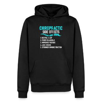 Chiropractic Side Effects Chiropractor Physical Th - Männer Premium Bio Hoodie - Schwarz - Vorne - Nico (187cm)