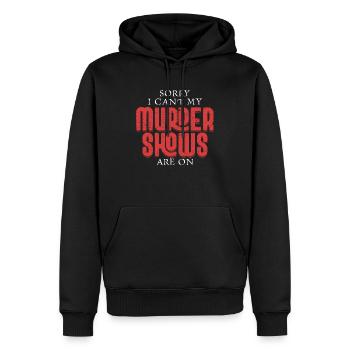 Je ne peux pas mes émissions de meurtre sont sur True Crime Murder S - Sweat à capuche Premium bio Homme - noir - Devant - Nico (187cm)