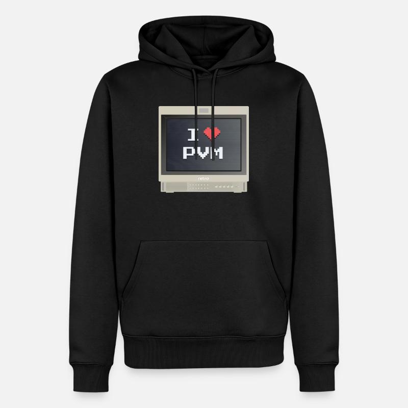 PVM Lover - J'aime mon PVM - Sweat à capuche Premium bio Homme - noir
