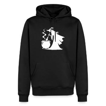 hexe kochtopf - Männer Premium Bio Hoodie - Schwarz - Vorne - Nico (187cm)