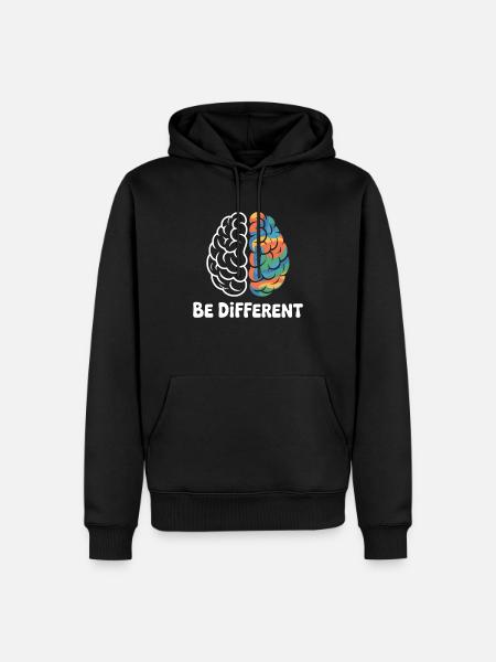 Brain Autis Autism Awareness Tag - Männer Premium Bio Hoodie - Schwarz
