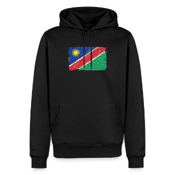 Namibia Flag - Männer Premium Bio Hoodie - Schwarz - Vorne - Nico (187cm)