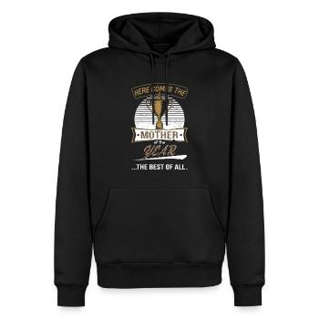 Trophäe Pokal für Mutter des Jahres - Männer Premium Bio Hoodie - Schwarz - Vorne - Nico (187cm)