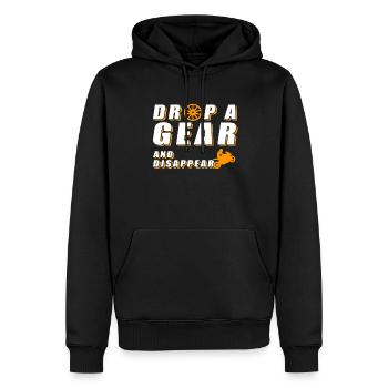 Laissez tomber un rapport et disparaissez - Sport automobile - Moto - Sweat à capuche Premium bio Homme - noir - Devant - Nico (187cm)