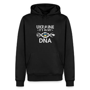 Stolz Darauf, Ukrainisch Zu Sein Ukrainische - Männer Premium Bio Hoodie - Schwarz - Vorne - Nico (187cm)