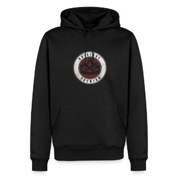 Zimmermann Symbol Zunft Wappen Motiv für Zimmerer - Männer Premium Bio Hoodie - Schwarz - Vorne - Nico (187cm)