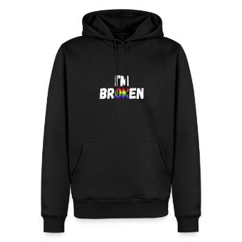 LGBTQ Pride I'm Ok - Menschenrechte - Männer Premium Bio Hoodie - Schwarz - Vorne - Nico (187cm)