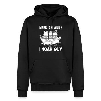 Arche Arche Noah Bibel Noahs Ark Tiere - Männer Premium Bio Hoodie - Schwarz - Vorne - Nico (187cm)