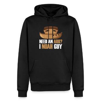 Arche Arche Noah Bibel Noahs Ark Tiere - Männer Premium Bio Hoodie - Schwarz - Vorne - Nico (187cm)