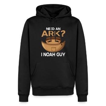 Arche Arche Noah Bibel Noahs Ark Tiere - Männer Premium Bio Hoodie - Schwarz - Vorne - Nico (187cm)
