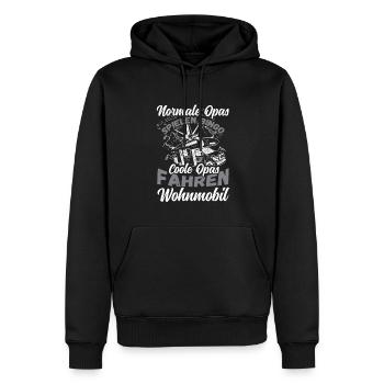 Opas Spielen Bingo Coole Opas Fahren Wohnmobil - Männer Premium Bio Hoodie - Schwarz - Vorne - Nico (187cm)