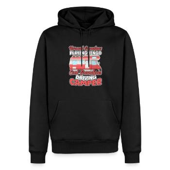 Opas Spielen Bingo Coole Opas Fahren Wohnmobil - Männer Premium Bio Hoodie - Schwarz - Vorne - Nico (187cm)