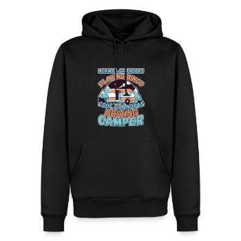 Opas Spielen Bingo Coole Opas Fahren Wohnmobil - Männer Premium Bio Hoodie - Schwarz - Vorne - Nico (187cm)