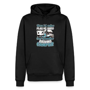 Opas Spielen Bingo Coole Opas Fahren Wohnmobil - Männer Premium Bio Hoodie - Schwarz - Vorne - Nico (187cm)