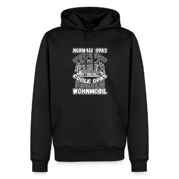 Opas Spielen Bingo Coole Opas Fahren Wohnmobil - Männer Premium Bio Hoodie - Schwarz - Vorne - Nico (187cm)