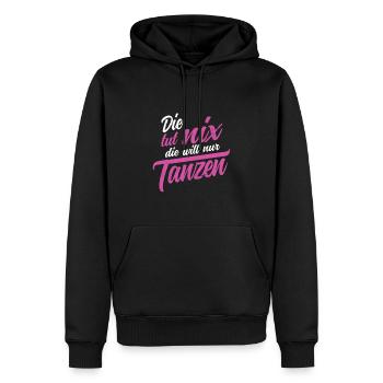 Die tut nix die will nur tanzen Salsa Tango Tänzer - Männer Premium Bio Hoodie - Schwarz - Vorne - Nico (187cm)