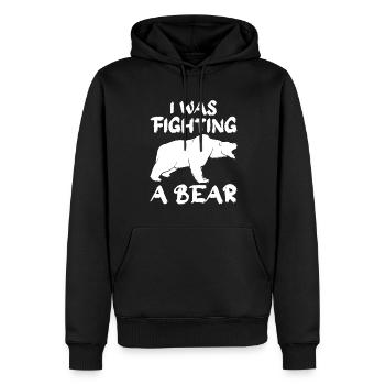 Bears Brown Bear Polar Bear Bear - Men’s Premium Organic Hoodie - black - Front - Nico (187cm)