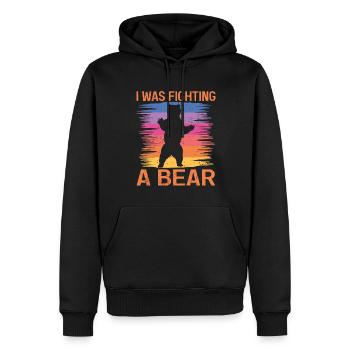Bears Brown Bear Polar Bear Bear - Men’s Premium Organic Hoodie - black - Front - Nico (187cm)