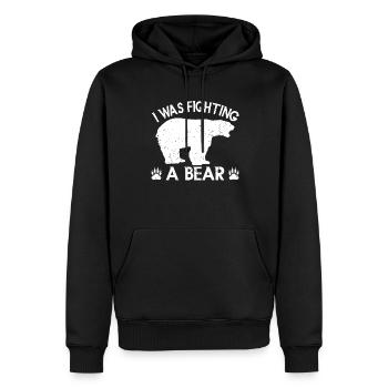 Bears Brown Bear Polar Bear Bear - Men’s Premium Organic Hoodie - black - Front - Nico (187cm)