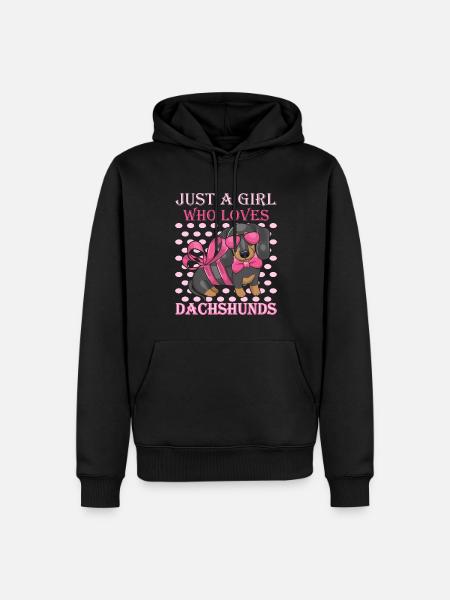 Dachshund Rough-haired Dachshund - Men’s Premium Organic Hoodie - black