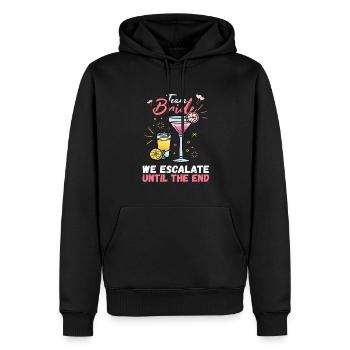 Team Bride JGA Enterrement de vie de garçon Polter Girls - Sweat à capuche Premium bio Homme - noir - Devant - Nico (187cm)