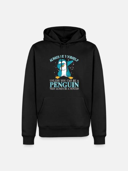 Pinguin Pinguine Penguin Pinguinliebhaber - Ekologisk premiumluvtröja herr - svart