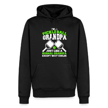 Pickleball Opa Pickleball Spieler - Männer Premium Bio Hoodie - Schwarz - Vorne - Nico (187cm)