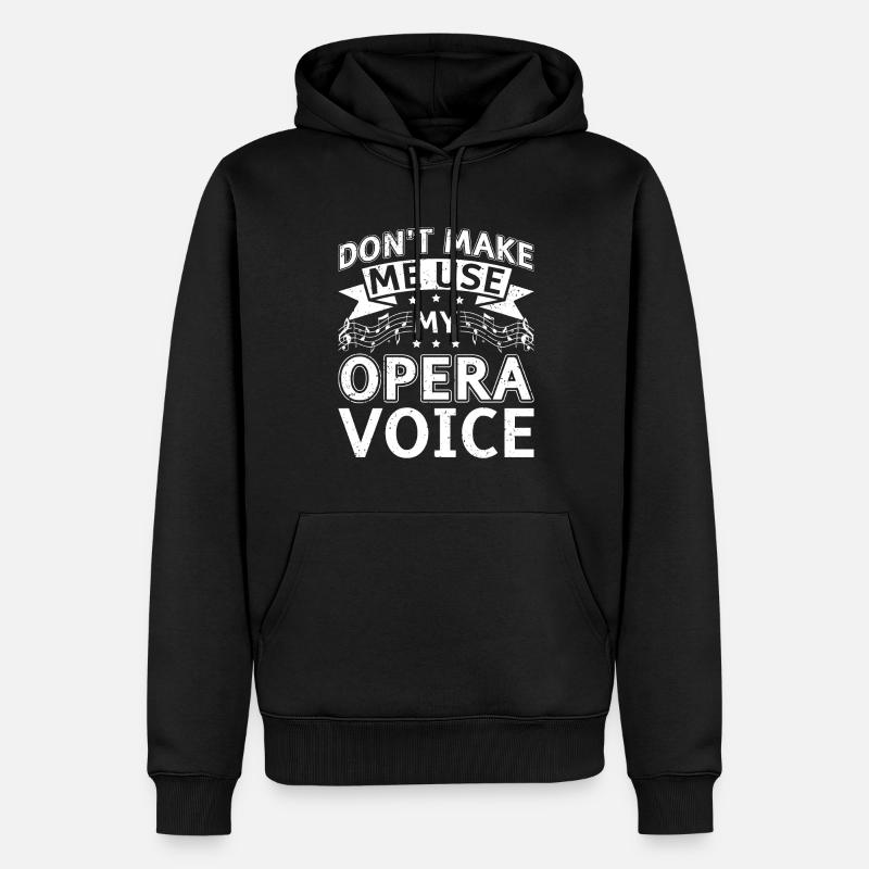 Opernsänger Sänger Opernhäuser - Männer Premium Bio Hoodie - Schwarz