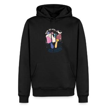 Mir reichts Champignons Ranger Pilzsucher moon - Männer Premium Bio Hoodie - Schwarz - Vorne - Nico (187cm)
