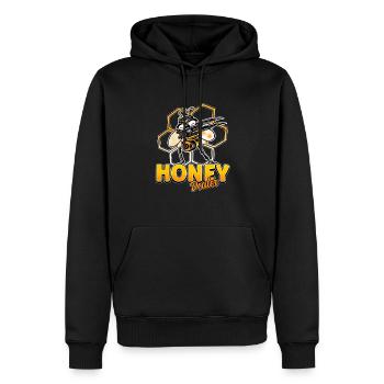 Marchand de miel Apiculteur Abeille Murmure Abeilles Abeilles Abeilles Abeille - Sweat à capuche Premium bio Homme - noir - Devant - Nico (187cm)