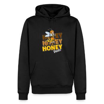 Marchand de miel Apiculteur Abeille Murmure Abeilles Abeilles Abeilles Abeille - Sweat à capuche Premium bio Homme - noir - Devant - Nico (187cm)
