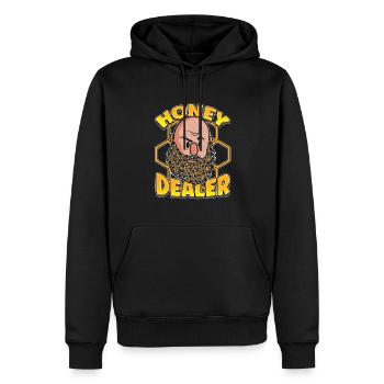 Marchand de miel Apiculteur Abeille Murmure Abeilles Abeilles Abeilles Abeille - Sweat à capuche Premium bio Homme - noir - Devant - Nico (187cm)