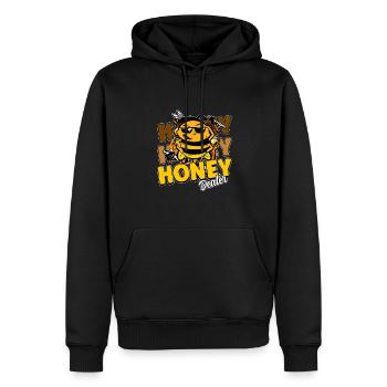 Marchand de miel Apiculteur Abeille Murmure Abeilles Abeilles Abeilles Abeille - Sweat à capuche Premium bio Homme - noir - Devant - Nico (187cm)