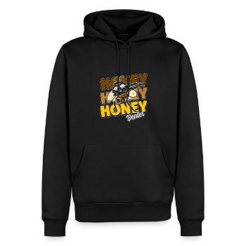 Marchand de miel Apiculteur Abeille Murmure Abeilles Abeilles Abeilles Abeille - Sweat à capuche Premium bio Homme - noir - Devant - Nico (187cm)