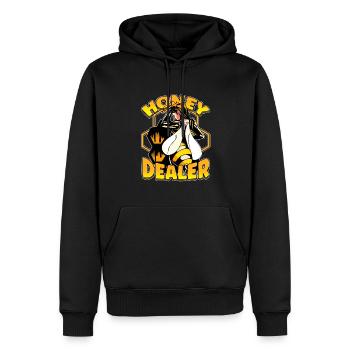 Marchand de miel Apiculteur Abeille Murmure Abeilles Abeilles Abeilles Abeille - Sweat à capuche Premium bio Homme - noir - Devant - Nico (187cm)