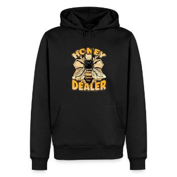 Marchand de miel Apiculteur Abeille Murmure Abeilles Abeilles Abeilles Abeille - Sweat à capuche Premium bio Homme - noir - Devant - Nico (187cm)