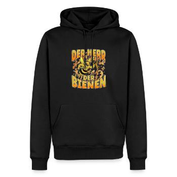 Herr Der Bienen Imker Bienenflüster Biene - Männer Premium Bio Hoodie - Schwarz - Vorne - Nico (187cm)